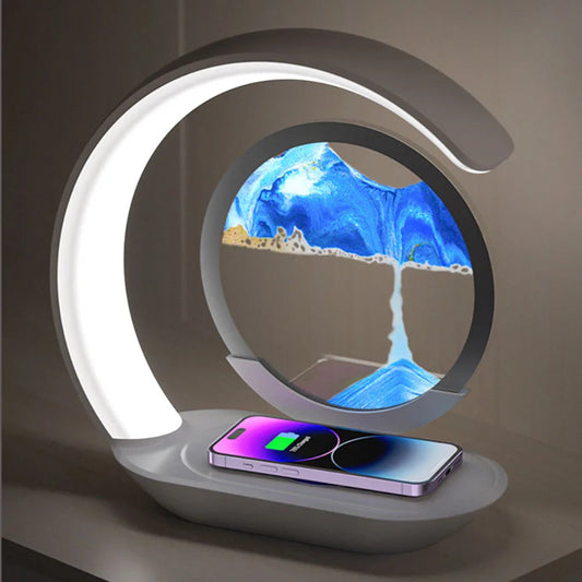 ✨ Quicksand Glow Night Lamp – 3D Hourglass Table Light ✨