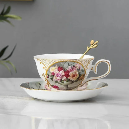 Blosséa™ – European Floral Coffee & Tea Set