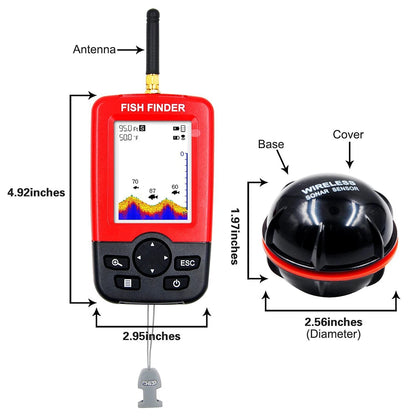 Aqua Pulse™ – 100M Portable Sonar Fish Finder