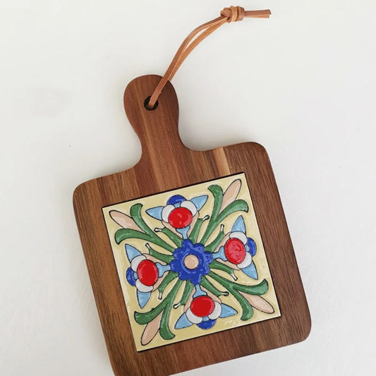 "BlossomWood Retro Coaster Mat"