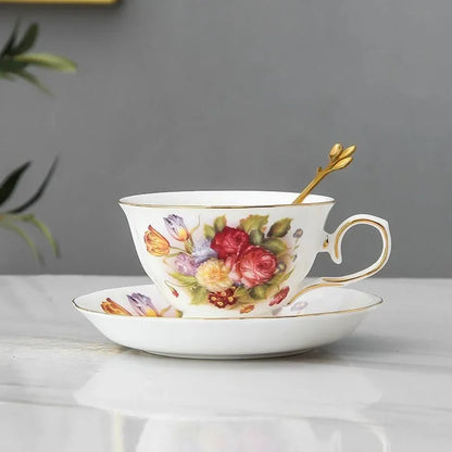 Blosséa™ – European Floral Coffee & Tea Set