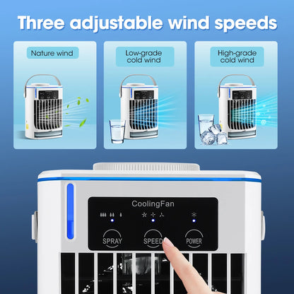 GlowBreeze™ — Mini Mist Cooling Fan