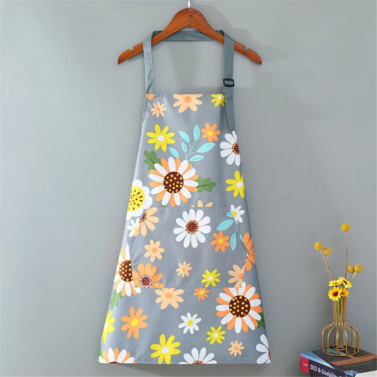 BlossomGuard Apron – Floral Shield for Everyday Chefs