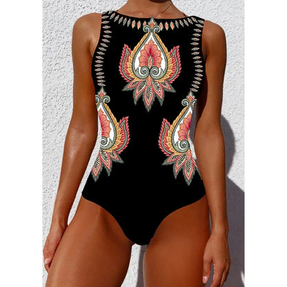 BloomTide One-Piece™ – Floral Wrap Swimsuit