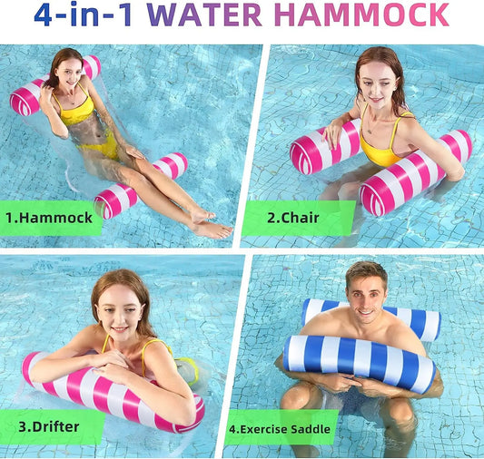 AquaCloud Lounge – Inflatable Water Hammock Sofa