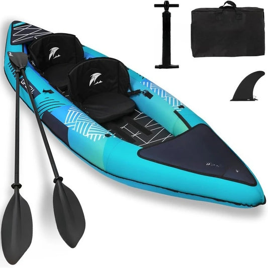 🛶 AquaGlide™ 2-Person Inflatable Kayak 🌊✨