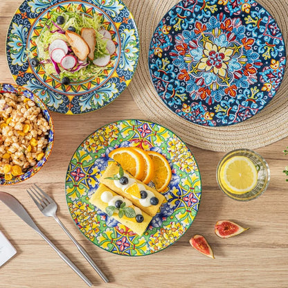 BohoBloom™ Floral Ceramic Bowl Set