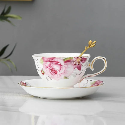 Blosséa™ – European Floral Coffee & Tea Set
