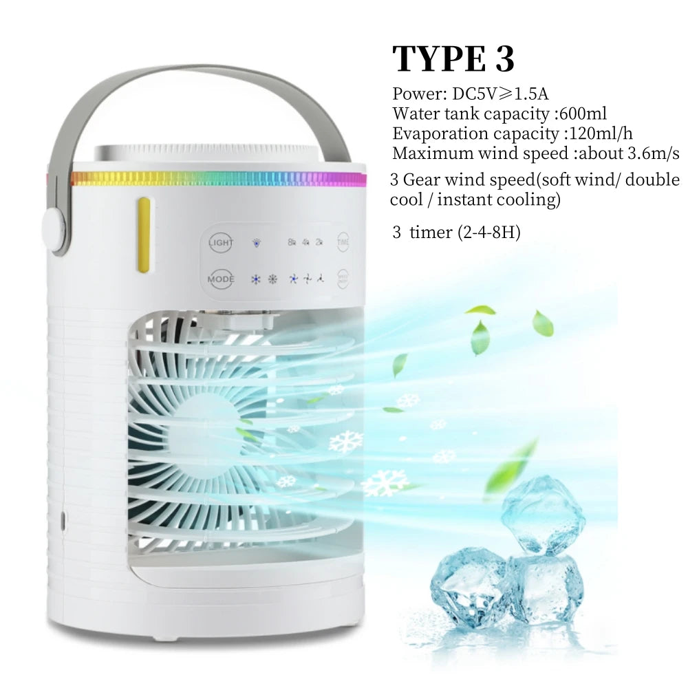 GlowBreeze™ — Mini Mist Cooling Fan