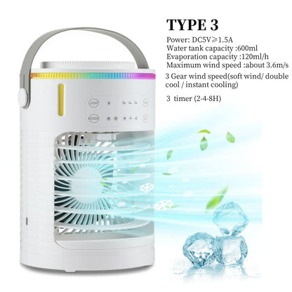 GlowBreeze™ — Mini Mist Cooling Fan