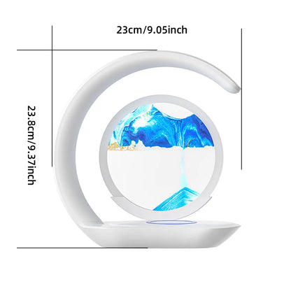 ✨ Quicksand Glow Night Lamp – 3D Hourglass Table Light ✨