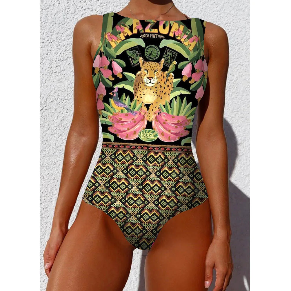 BloomTide One-Piece™ – Floral Wrap Swimsuit