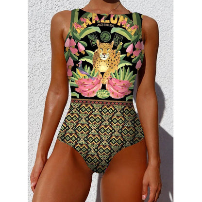 BloomTide One-Piece™ – Floral Wrap Swimsuit