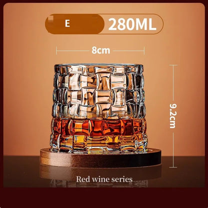 SpinSip Crystal Whiskey Glass 🥃✨